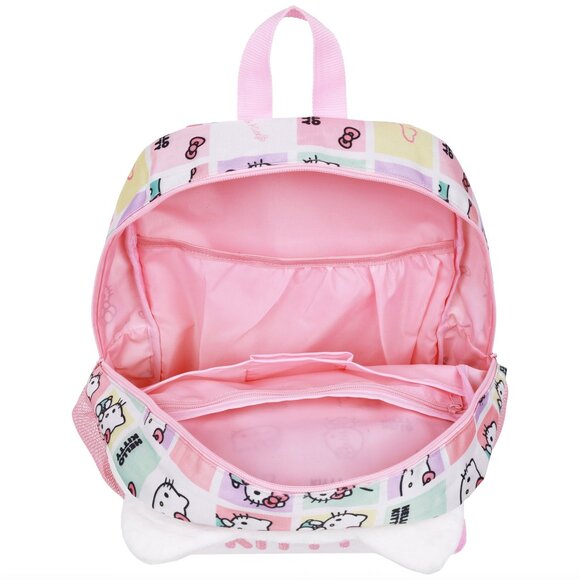 Hello Kitty Plush Face Backpack with 3D Bow - Picture 7 of 9